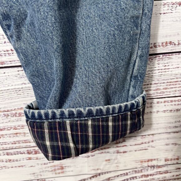 Vintage LL Bean Mens 34x32 Double L Classic Fit Flannel Lined Denim Jeans - Picture 7 of 16